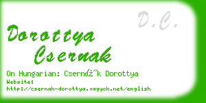 dorottya csernak business card